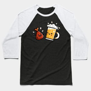 Wings and Beer Baseball T-Shirt